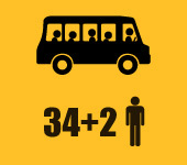 34 fős buszrendelés, 34 fős buszbérlés